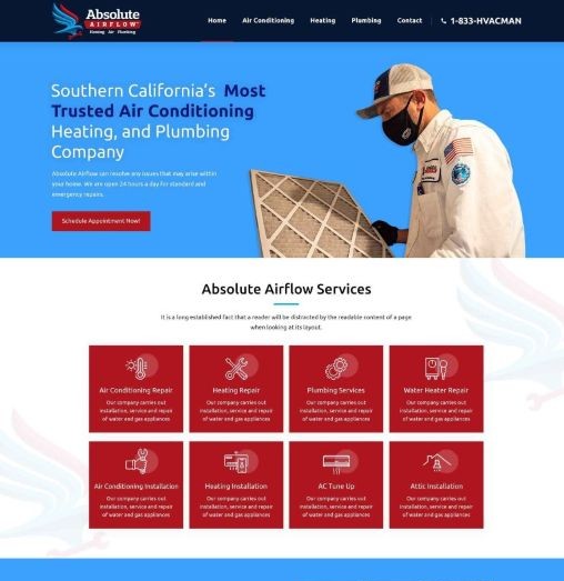 HVAC & Plumbing company in SoCal — Designed for maximum service calls